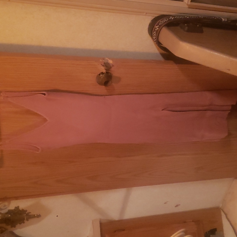 Champagne pink slim dress size m